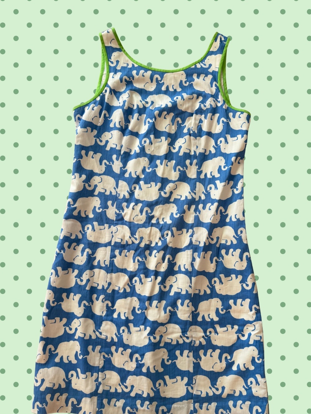 Lilly Pulitzer White Dress with Lime Trim